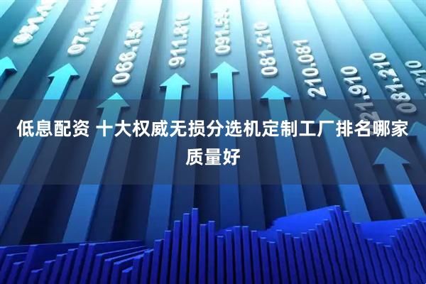 低息配资 十大权威无损分选机定制工厂排名哪家质量好